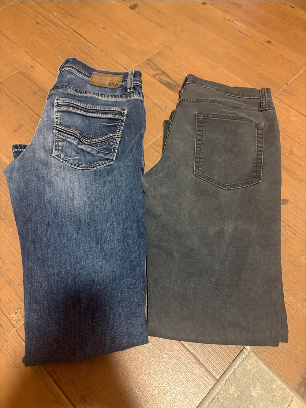 BKE Men’s Blue and Gray Goodfellow &co Straight Jeans